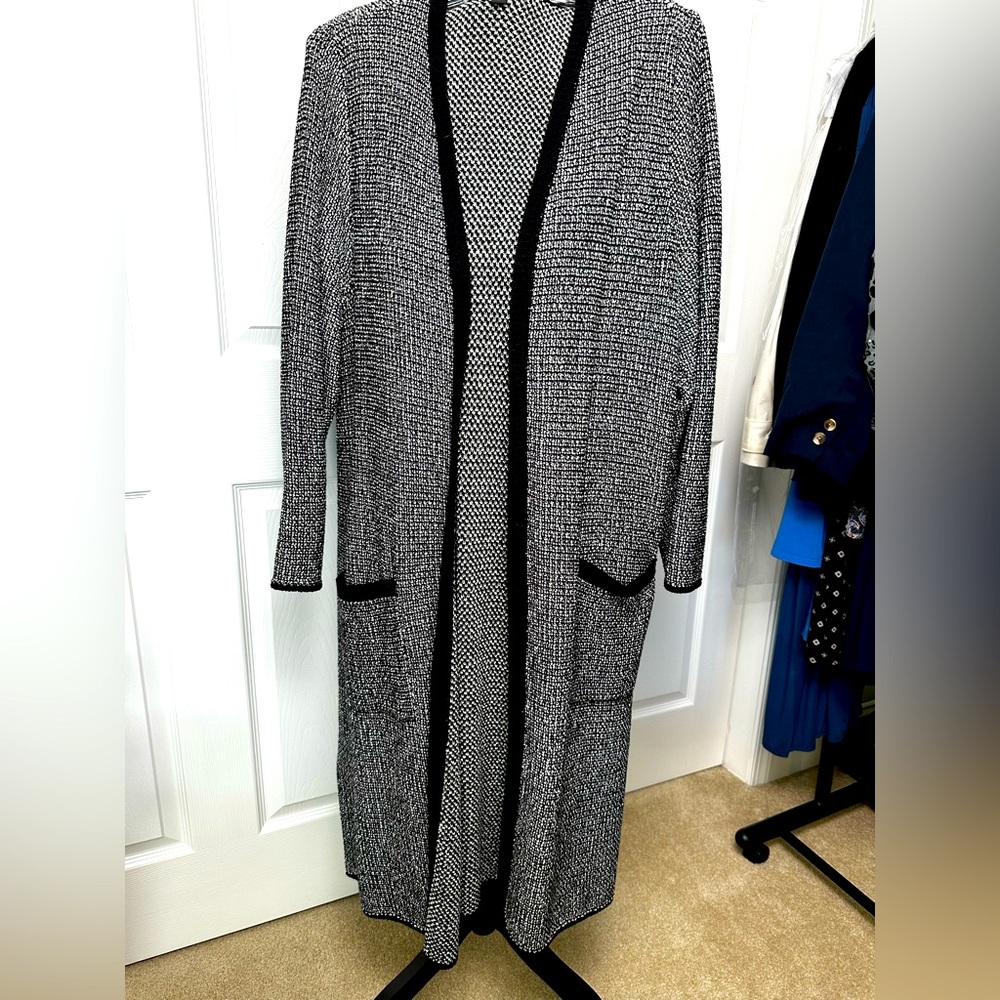 J.Jill Long Open Cardigan